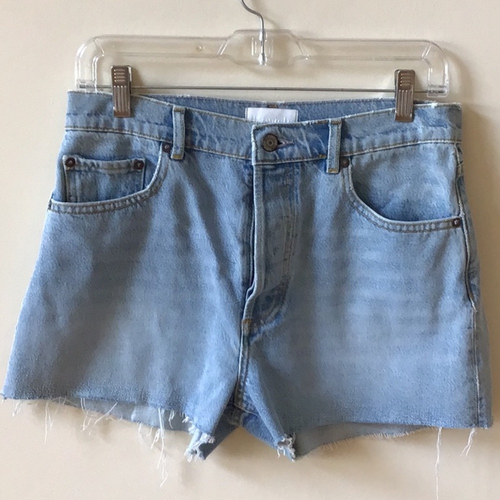BOYISH x Free People High Rise Cut-off Denim Shorts.